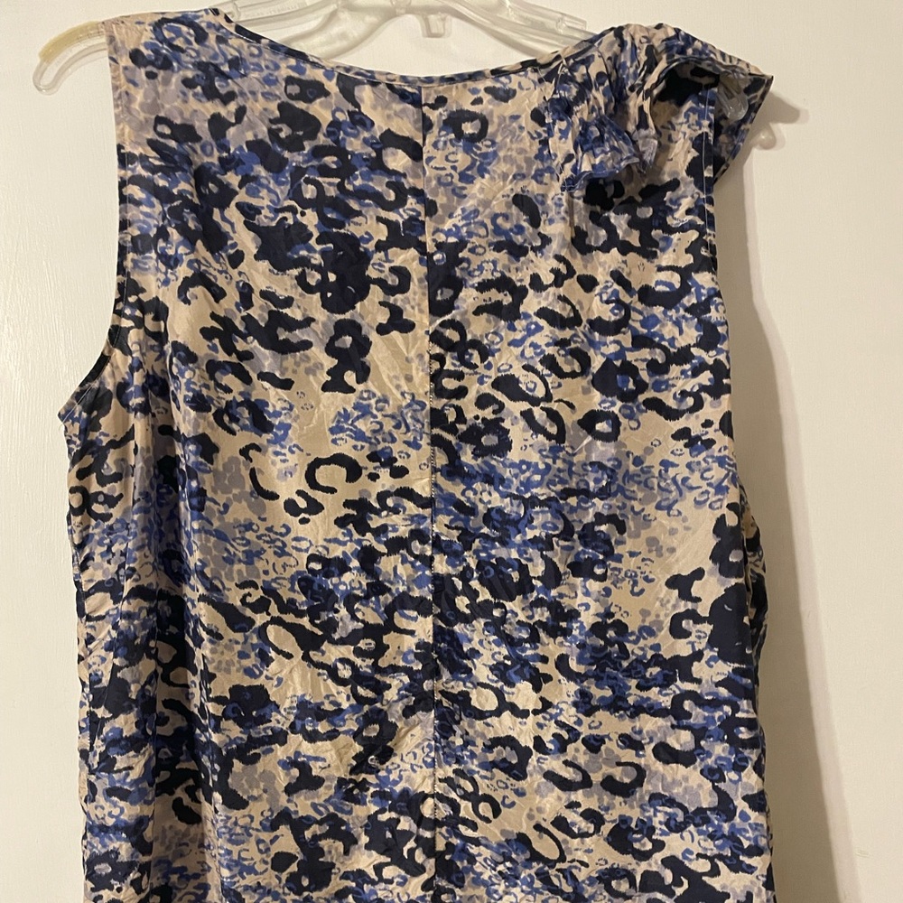 Cabi #628 XL medium silk cascading ruffle top